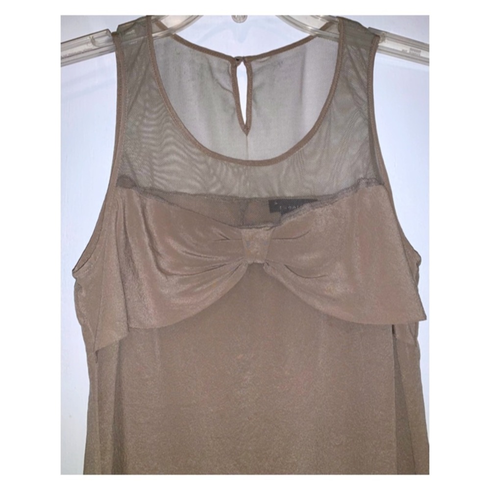 Forever 21 Blouse silk-like Bow Tie Design Retro Style Size XS